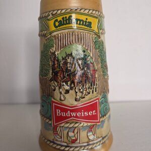 Vintage 1981 Budweiser California Beer Stein